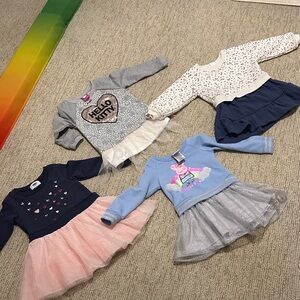 Hello Kitty Gray and White Kids Dress